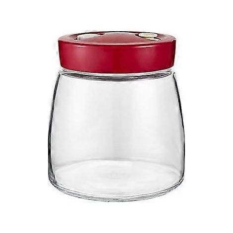 Bocal de fermentation avec soupape de décompression automatique 1L pour libérer les gaz accumulés (1/5)