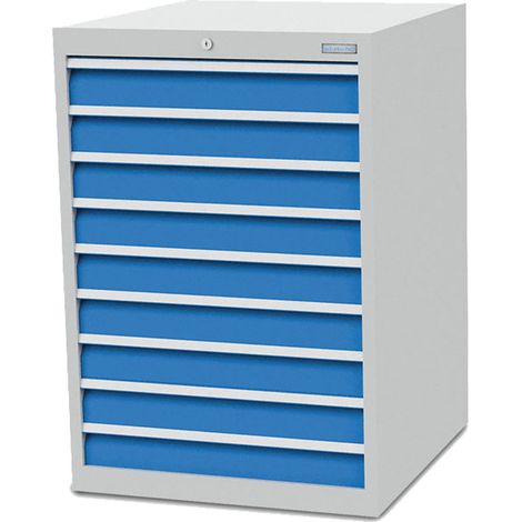 Schubladenschrank Tiefe 736, R 24-24, 9 x Schublade Maße in mm (BxTxH): 705 x 736 x 1019 (1/4)