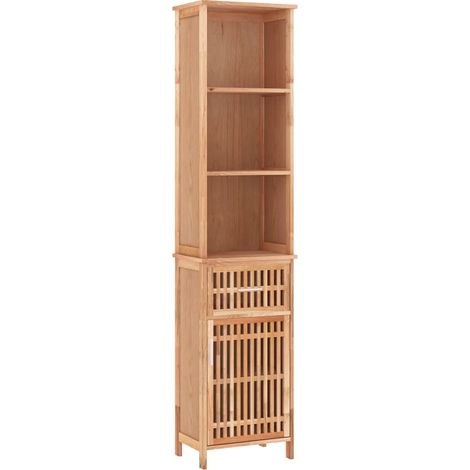 Meuble bas de salle de bain - Meuble de rangement 42x29x182 cm Bois massif de noyer fr6372 - Maison La Vie (1/5)