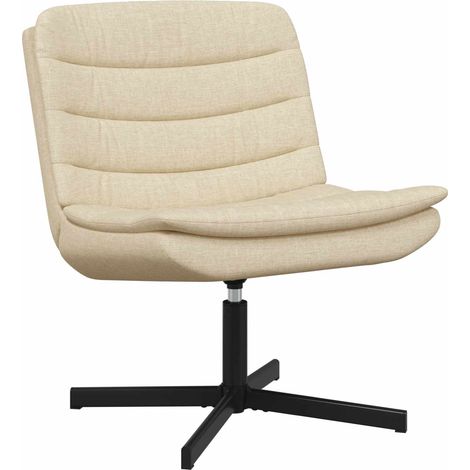 Drehstuhl Creme 63 x 75 x 76 cm Stoff