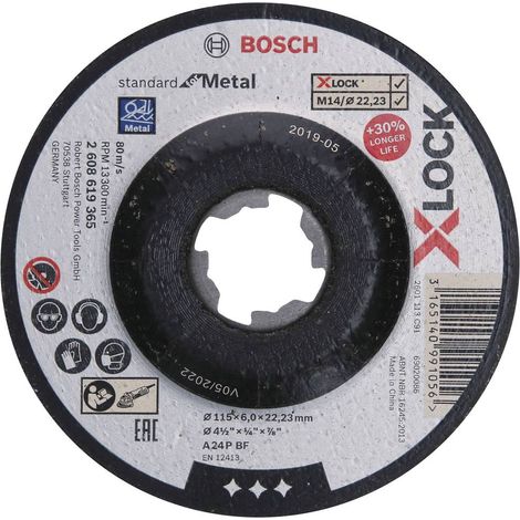 Bosch PRO Metal X-Lock disco abrasivo 115x6x22,23mm - 2608619365 (1/5)