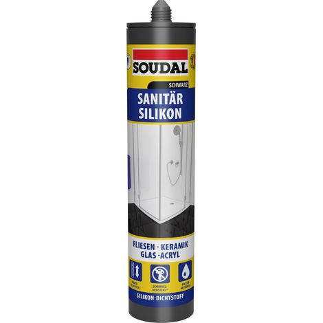 Soudal Sanitär-Silikon schwarz 300 ml Dichtmaterialien