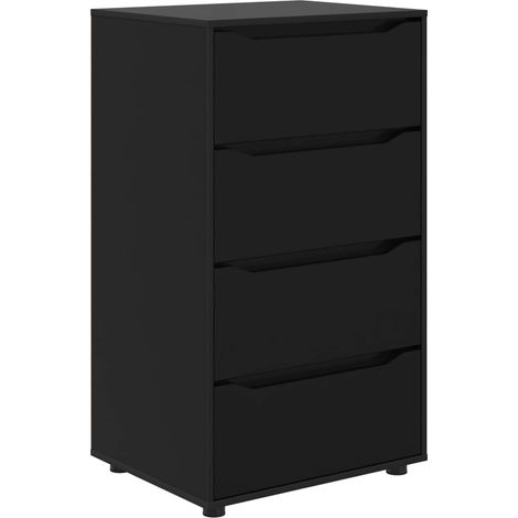 Maison Exclusive - Armoires de rangement Noir 60 x 48 x 105 cm Bois d'ingénierie (1/5)