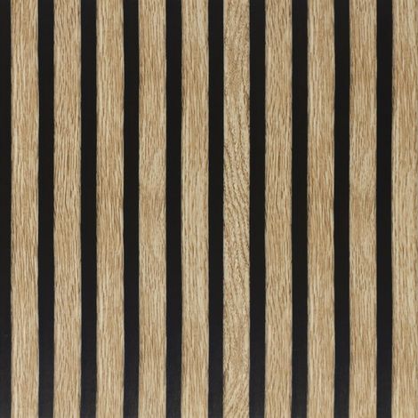 Tapete in Holzoptik, 45 cm x 3 m, selbstklebend, abnehmbar, dekorative Vinylfolie, schwarz-braun, Holzoptik, Wandpaneele zur Verkleidung (1/5)