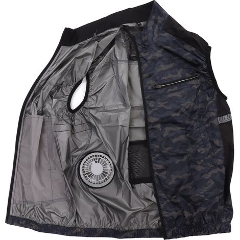 Kühlweste mit Ventilator, klimatisiert, für Arbeit, Angeln, Wandern und andere Outdoor-Aktivitäten, Größe XL, geeignet für eine Körpergröße von 175 cm (1/5)