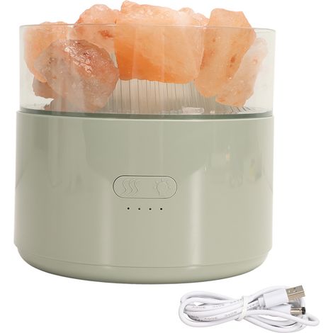 Lampe à sel aromatique humidificateur, design coloré et confortable, diffuseur de lumière multifonctionnel, 200 ml, DC5V, pour une ambiance apaisante à la maison. (1/5)