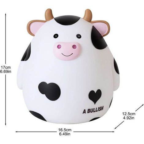 Tirelire Vache - Vinyle PVC Souple et Sans Danger - Pour Enfants - 1 Pièce (1/5)
