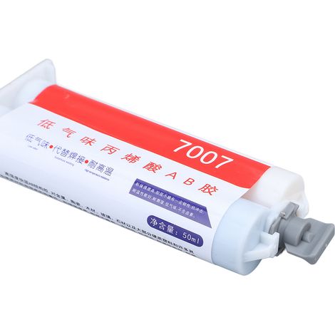 Colle AB acrylique haute viscosité, prise rapide en 5 minutes, idéale pour le soudage des métaux (50 ml). (1/5)