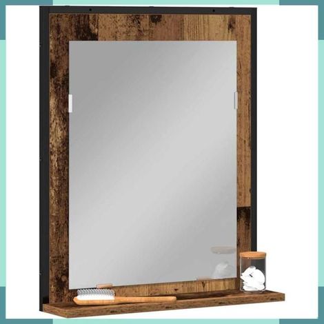 862220 Miroir Bois ancien 50 x 12 x 60 cm Verre et Bois Ingénierie (1/5)
