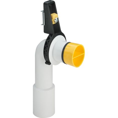 Coude de vidange 2125,9 pouces DN40/50 en plastique blanc