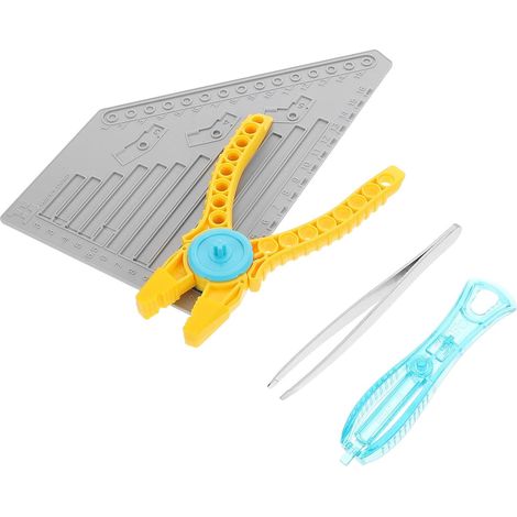 Outil de Séparation Multifonction pour Briques de Construction en Plastique avec Pince et Règle de Mesure, Facile à Utiliser pour Maison et Voyage (1/5)
