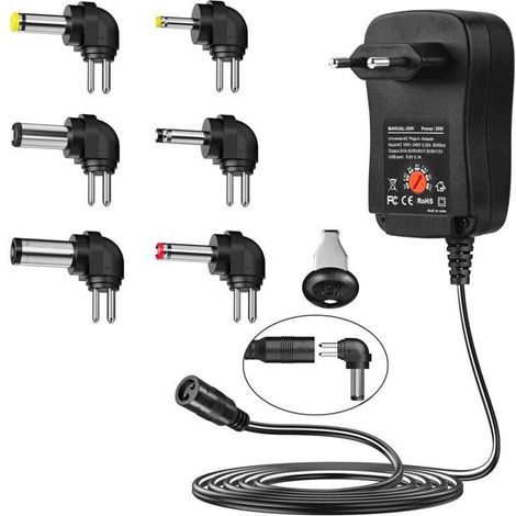 Adaptateur secteur 30W Chargeur multifonction à tension réglable 3V-12V (1/4)