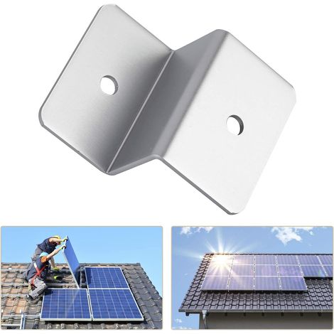 ZONADAH Solar-Montagehalterung – 8 Z-Winkel Aus Aluminium, Für Dach, Wohnmobil, Yacht, Mit Edelstahlschrauben
