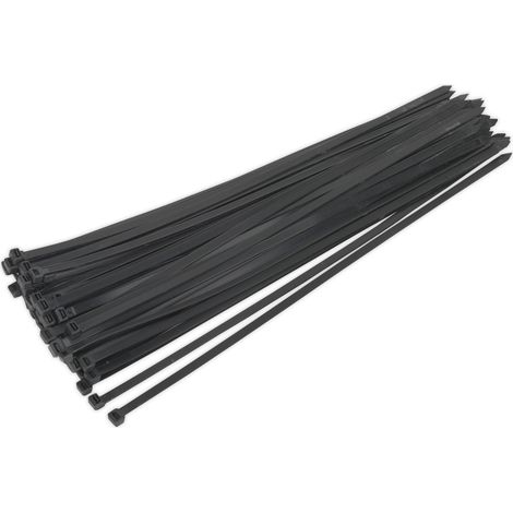 Sealey Cable Tie 650 x 12mm, Black - Pack of 50 CT65012P50