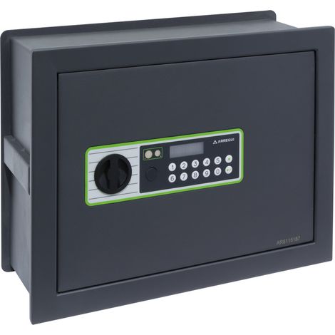 ARREGUI Supra 241150 Cassaforte a muro con serratura a chiave Cassaforte da incaso a parete con Fondo Estensibile Alto livello di sicurezza Facile da installare 32 x 42 x 15/25 cm (1/6)