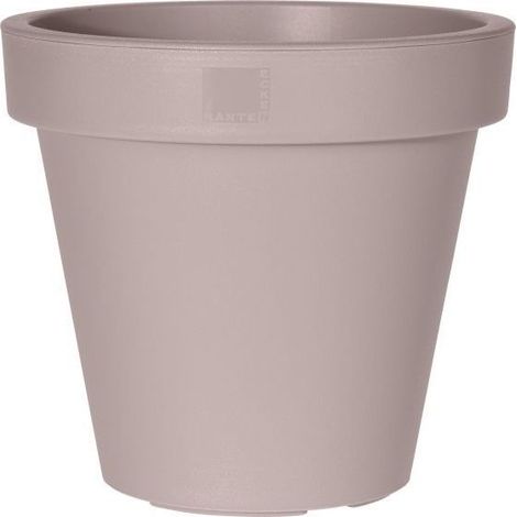 Maceta de plástico color crema para jardín - 20 cm, ProGarden