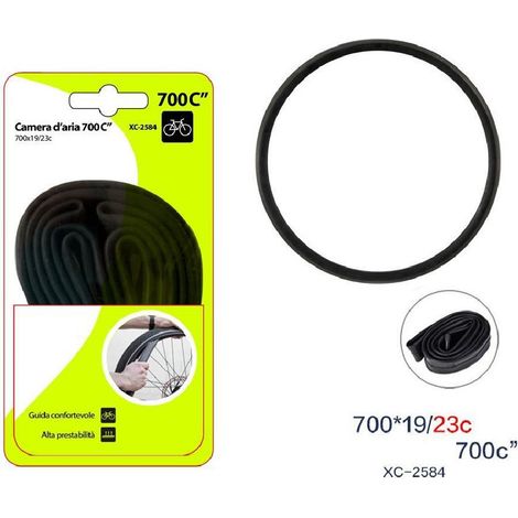 TRADE SHOP - Camera D'aria 700c" Per Pneumatici Ruote Bici Bicicletta Bike 700x19/23c Xc-2584 -