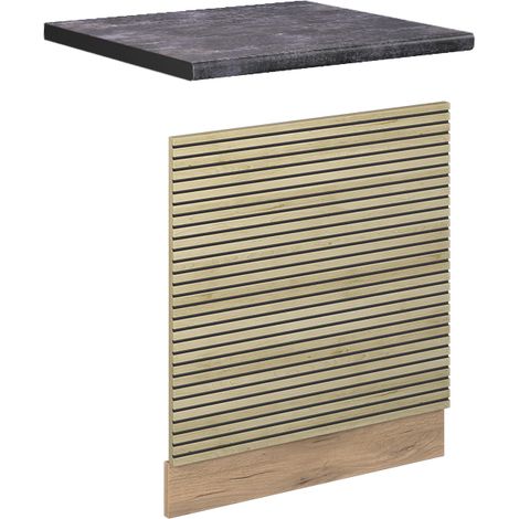 Panel frontal Fame-Line, Panel de roble, 45 cm , ET Antracita, Vicco