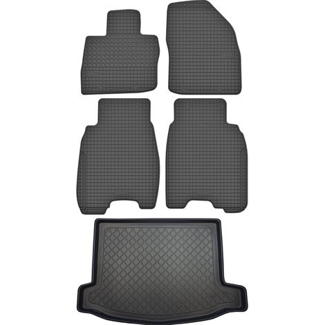 Juego de alfombrillas de goma para coche y maletero para Honda Civic VIII Hatchback (2006-2012). (1/5)