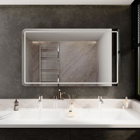 Specchio Led bagno 70x120 con Sensore Touch-screen Mod. Naos (1/5)