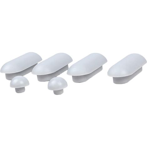 Ensemble de protections pour siège de toilette avec coussins antidérapants pour réduire le bruit et protéger l'utilisateur, gris (1/5)