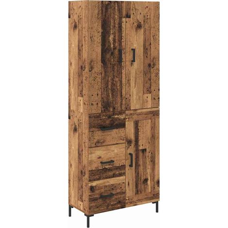 Buffet,Haut Armoire Bois Ancien 69,5 x 34 x 180 cm Bois d'ingénierie CFW503093 (1/5)