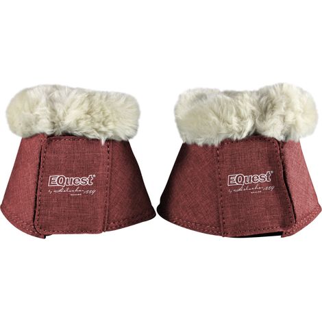 EQuest Hufglocke Melange speziell für Shettys, 2er Set - Bordeaux (1/3)