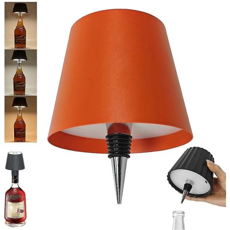 Lampe sans fil pour bouteille, 3 couleurs, rechargeable, pour bouteilles de vin, bars et restaurants (1/5)