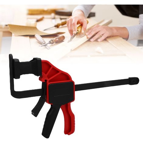 Étau universel mince pour scie sur rail, étau multifonctionnel pour le travail du bois avec une force de serrage de 90 kg. Étau dédié aux scies sur rail, compatible avec les rails de scie sur rail Mak (1/5)