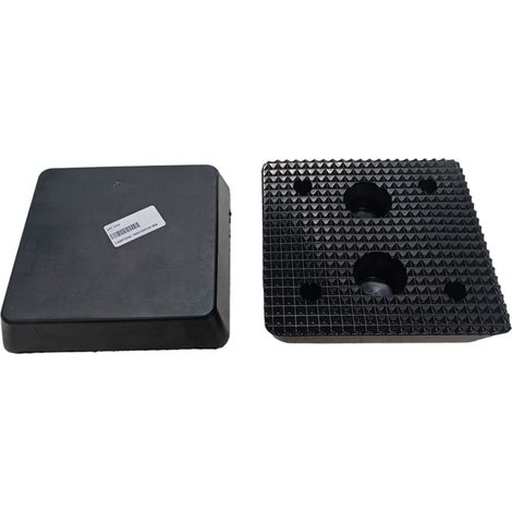 TAMPONE GOMMA APPOGGIO A TRAPEZIO PONTE SOLLEVATORE SERIE T 150x150x30mm T030