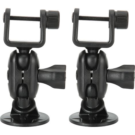 2 supports de fixation pour mini caméra embarquée, ventouse universelle réglable à 360° (tête en forme de U) (1/5)