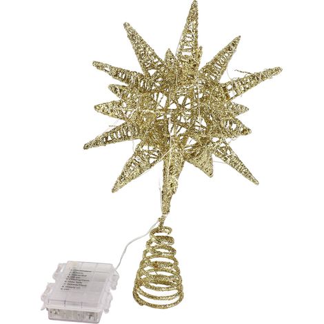 3D geometrischer sternförmiger dekorativer Weihnachtsschmuck mit