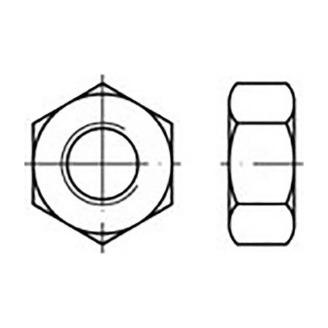 ÉCROU HEXAGONAL M4 TOOLCRAFT TO-6861099 DIN 934 ACIER INOXYDABLE V2A A2 100 PC(S) (1/2)