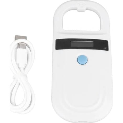 [CA] Lecteur de micropuces pour animaux de compagnie, lecteur portable 3,7 V pour chiens, chevaux, chats, cochons, haute luminosité, lecteur RFID ISO, identification des animaux (1/4)
