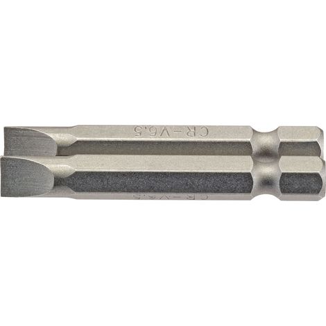 Draper 50PS/2/B 6.5mm (1/4 inch) Hex Plain Slot Insert Bit – 50mm Length, Pack of 2 (1/5)