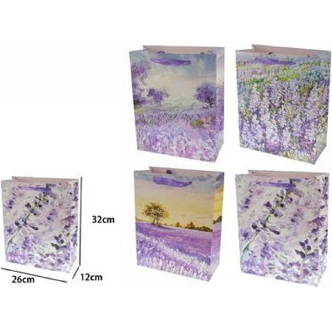 Set 2 Pz Buste Borsa Da Regalanda 32x26x12cm Sacchetto 69966