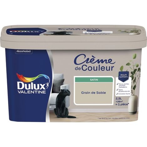 Valentine Crema di Colore Satin 2,5l Grain De Sable - Dulux Valentine