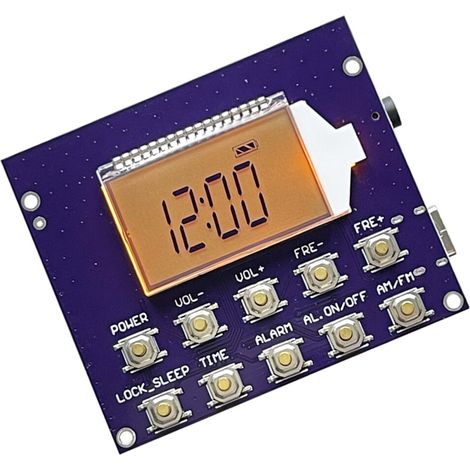 Geeignet für AM/FM/Kurzwellen-Radioempfänger mit vollem Frequenzband, ausgestattet mit Digitaluhr, LED-Anzeige, 87-108 MHz FM-Sendern und automatischer Senderspeicherfunktion.