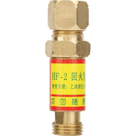 Akozon Clapet Anti-Retour d'oxygène Anti-Retour de Flamme Torche de Soudage/Coupe Buster de Flamme  1.5 Clapet Anti-Retour d'oxygène (Dispositif de Flashback à l'acétylène).