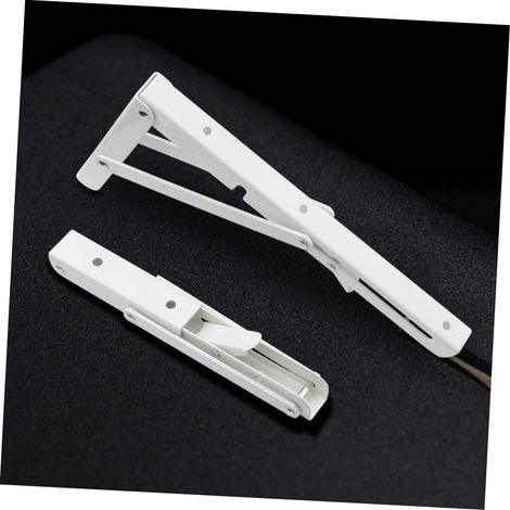 Soporte de pared plegable de acero resistente de 25 cm (paquete de 2, adecuado para la fabricación de mesas/estantes plegables de bricolaje) (1/4)