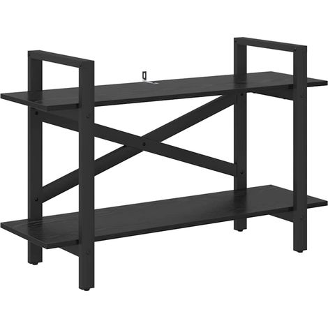 Maison Exclusive - Bücherregal Schwarz Eichen-Optik 100 x 33,5 x