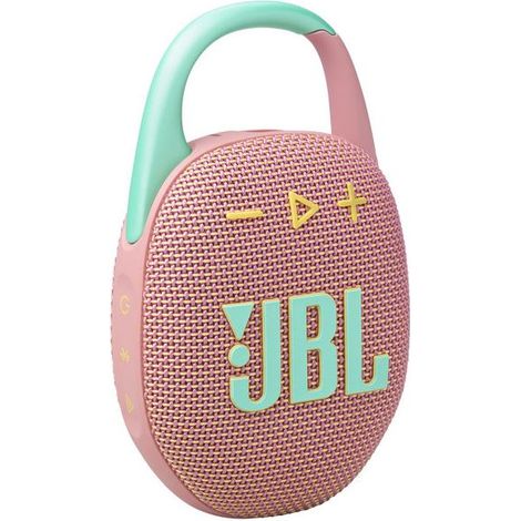 JBL Clip 5 Tragbarer Mono-Lautsprecher Minze, Pink 7 W