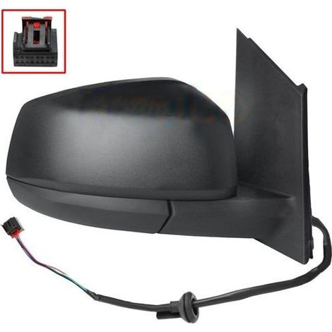 Rétroviseur rabattable électriquement droit noir chauffant Volkswagen Caddy 5 (SB-SK) depuis 2021