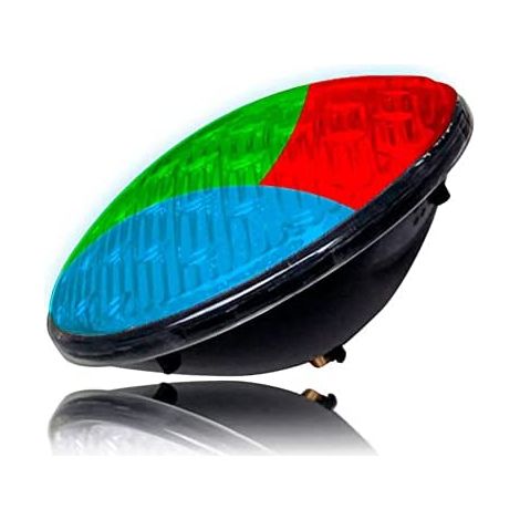 Lampadina per piscina a led par56 9w 500lm rgb multicolore ip68 ø17,6x6cm edm (1/2)