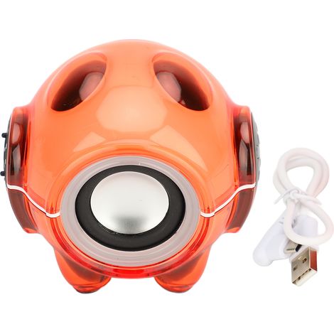 Enceinte Bluetooth M18 Space Panda Rouge - Son Puissant & Lumières RGB Dynamiques - 1200mAh, USB-C, MicroSD, AUX - Design Futuriste Compact pour Intérieur/Extérieur (1/5)
