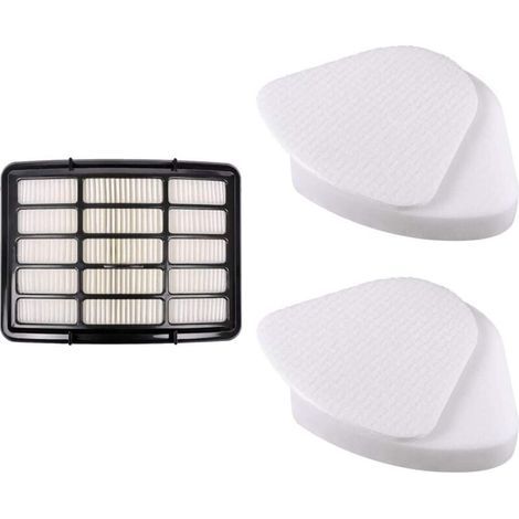 Pair Ensemble de filtres d'aspirateur pour Shark Navigator Lift-Away NV360 NV350, NV351, NV352, NV355, NV356E, NV357, NV370, NV391, UV440, UV490, UV540 Xff350 et XHF350, 2 filtres en mousse + 1 filtre