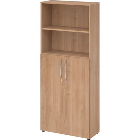 bümö basic Regalschrank - 5 Ordnerhöhen   Nussbaum (1/5)