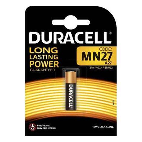 PILA PER LA SICUREZZA 'MN27' Blister 1 pezzo - 10 pezzi- DURACELL (1/2)