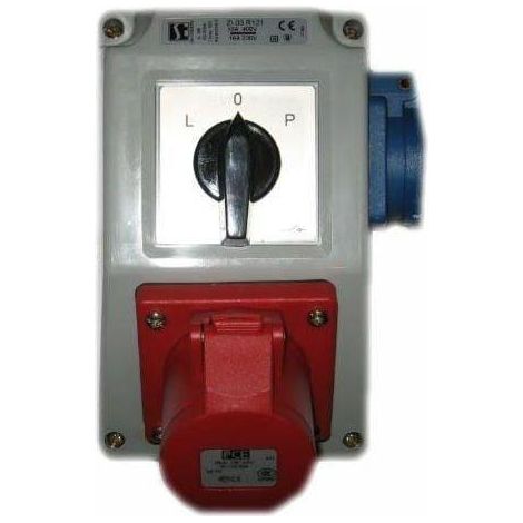 Kit di installazione elettrica Spamel presa 32A rossa