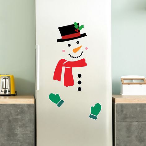 Set mit 1 DIY-Weihnachtsmann-Kühlschrankmagnet, weihnachtliche magnetische Festtagsdekoration CT032 (1/5)